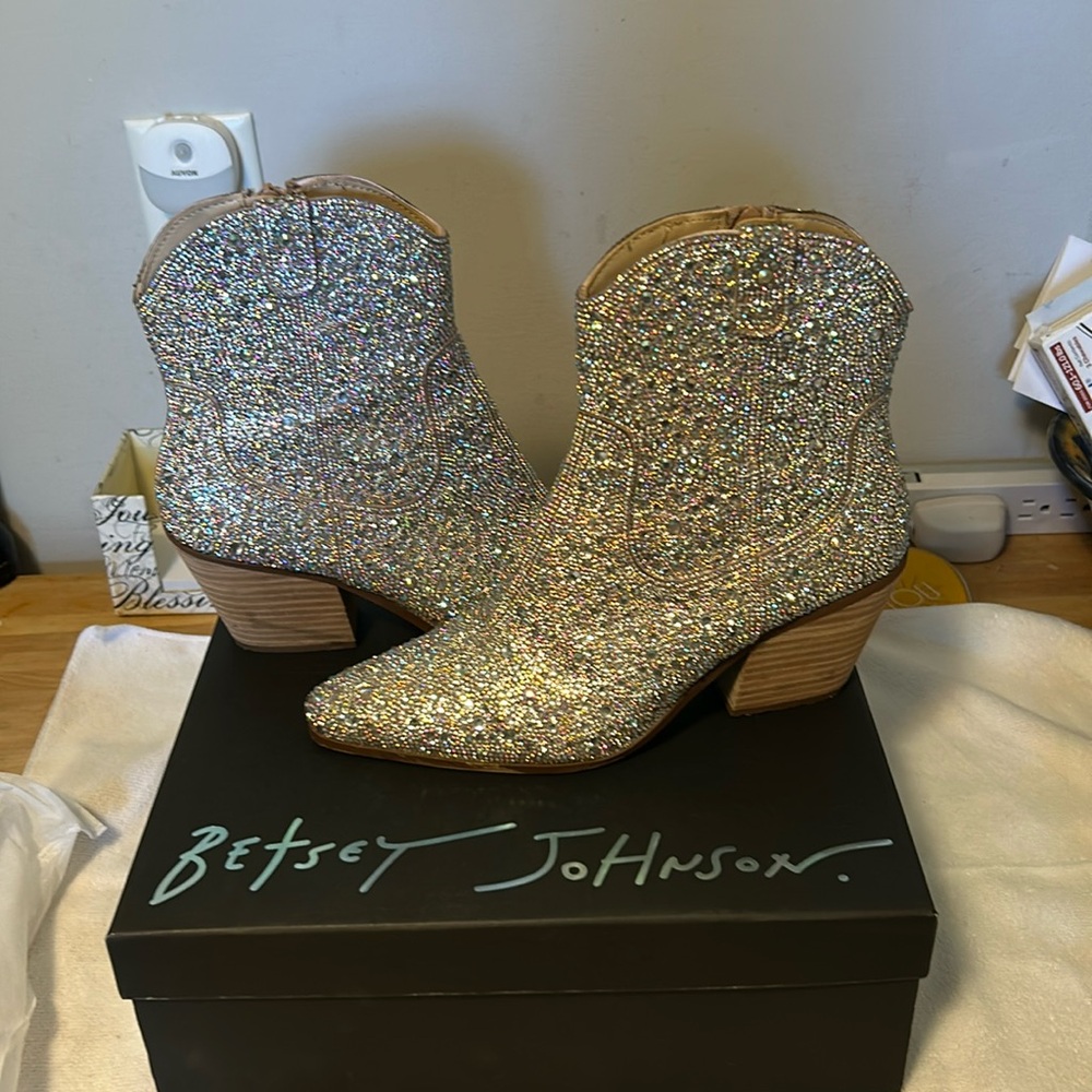 Betsey Johnson SB-Diva Rhinestone Boots